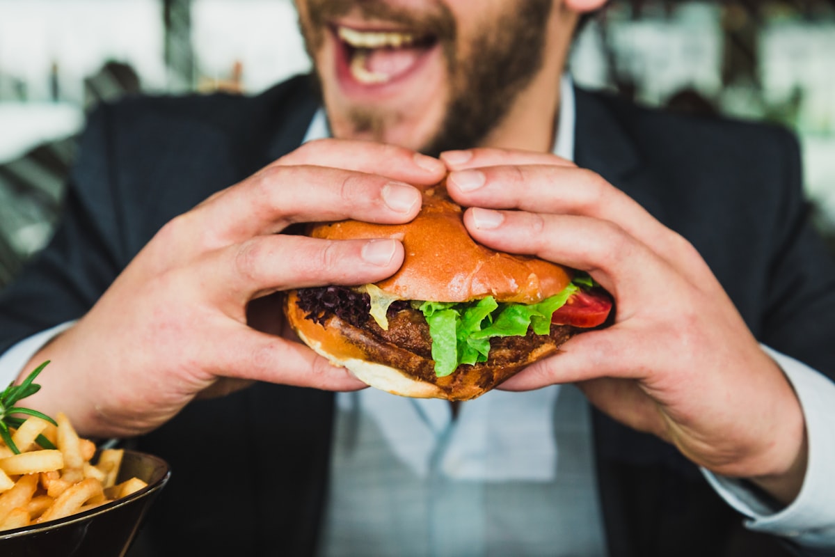 Man enjoying energized lifestyle with healthy nutrition